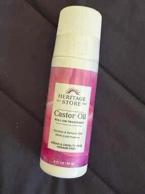 Heritage Store Castor Oil Roll-On new and sealed